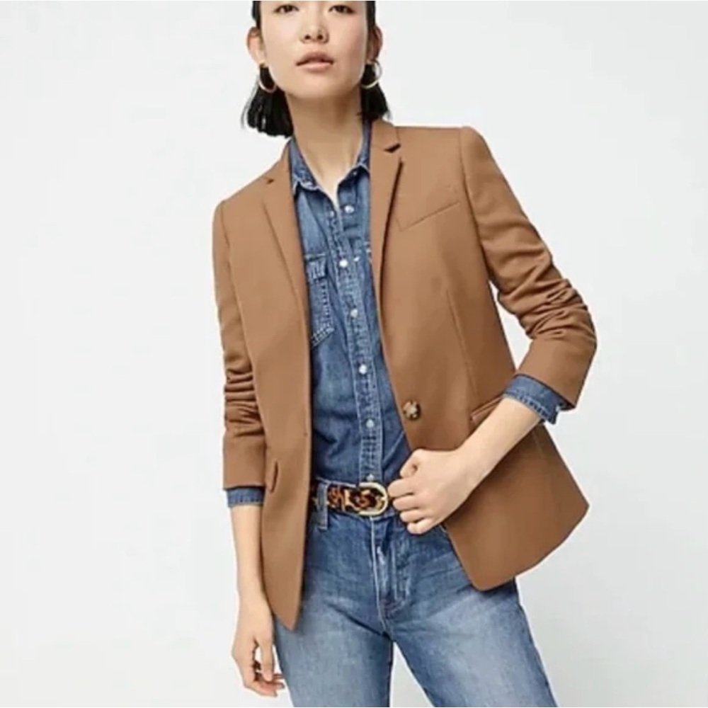 J. Crew Tan Regent Blazer